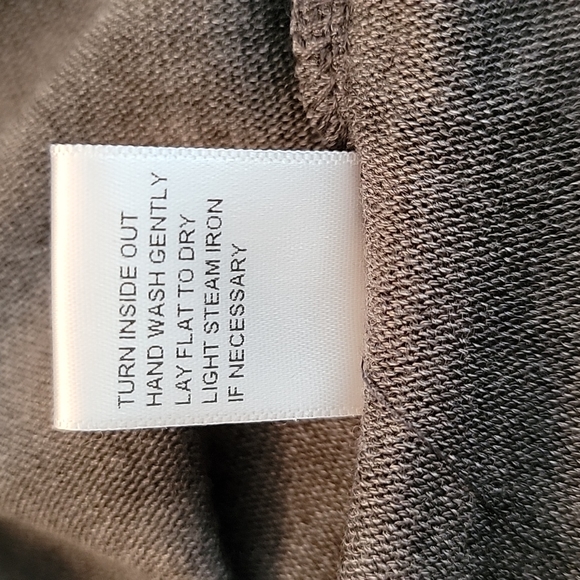 🔖👉🎉NWT🎉👉Johnny Was Calme Hooded Cozy Tee Gray Boxy Cropped T Shirt - Picture 8 of 9